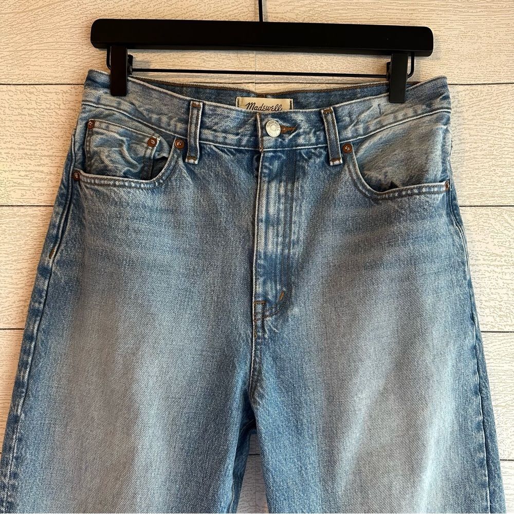 MADEWELL The '90s Straight Jean Mercer Wash Rigid Size 28 - Picture 4 of 16